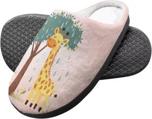 Cartoon Children's Plush Slippers for Boys Girls House Fuzzy Non-Slip Winter Warm Fluffy Lightweight Comfort Soft Indoor Outdoor Washable Slippers US Size 9-15