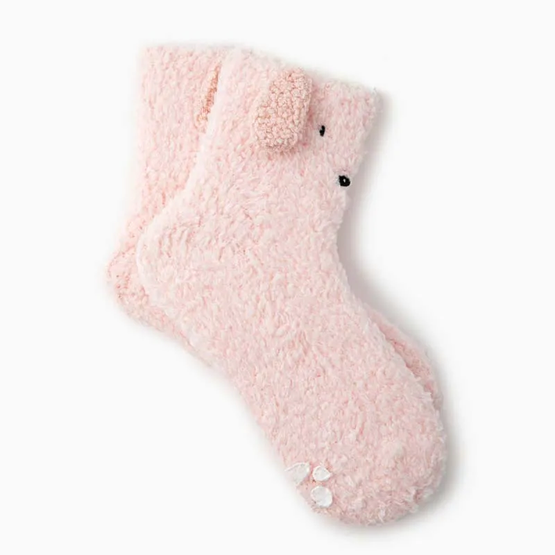 Cartoon Dog Plush Socks