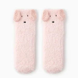 Cartoon Dog Plush Socks