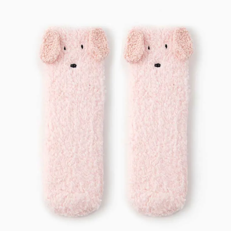 Cartoon Dog Plush Socks