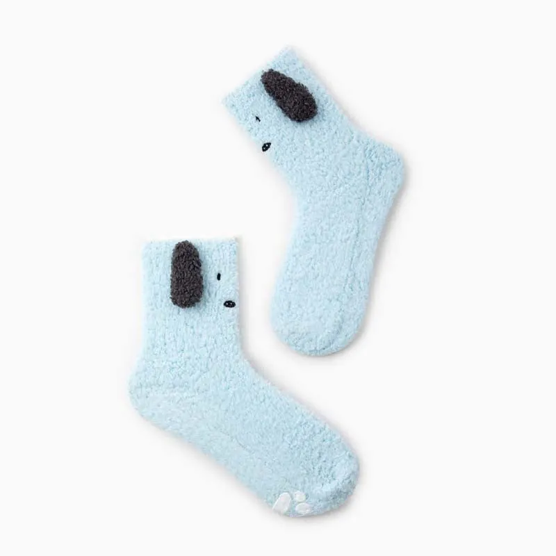 Cartoon Dog Plush Socks