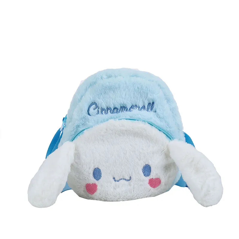Cartoon Mini Soft Cute Heart Plush Crossbody Bags