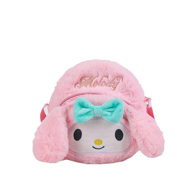 Cartoon Mini Soft Cute Heart Plush Crossbody Bags