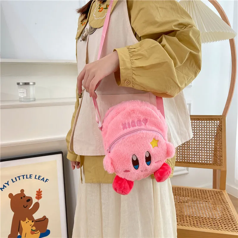 Cartoon Mini Soft Cute Heart Plush Crossbody Bags