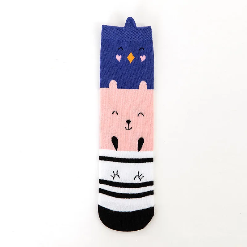Cartoon Pattern Candy Bar Series Baby Socks