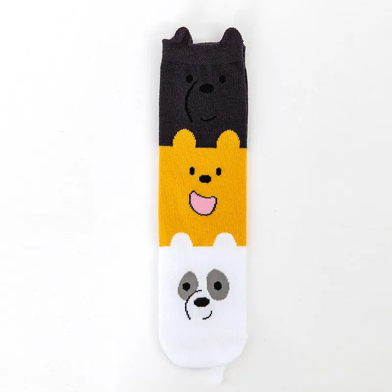 Cartoon Pattern Candy Bar Series Baby Socks
