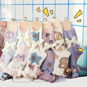 Cartoon Plush Socks