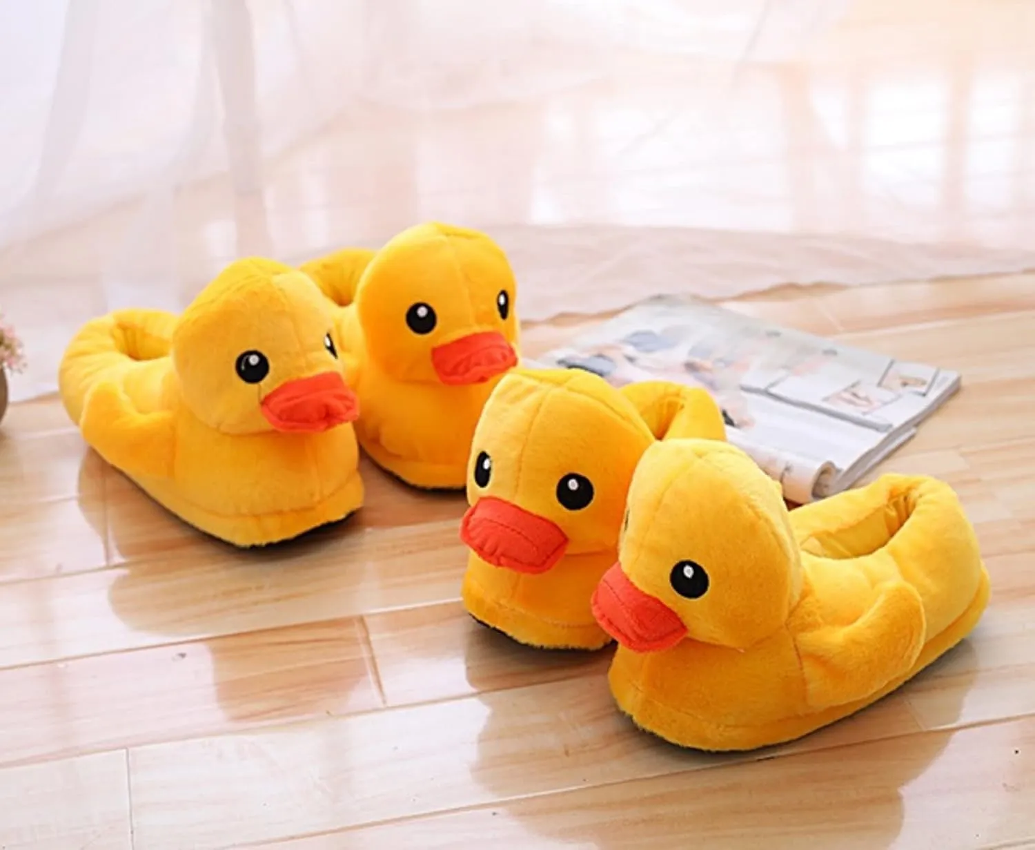 Cartoon Slippers, Animal Cotton Shoes, Cute Duck Home Shoes, Winter Indoor and Outdoor Thermal Insulation