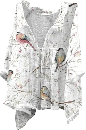 Casual V Neck Button Down Shirts for Women Fragrant Fabric Shirt Womens Tops Casual Boho Clothes for Women Linen