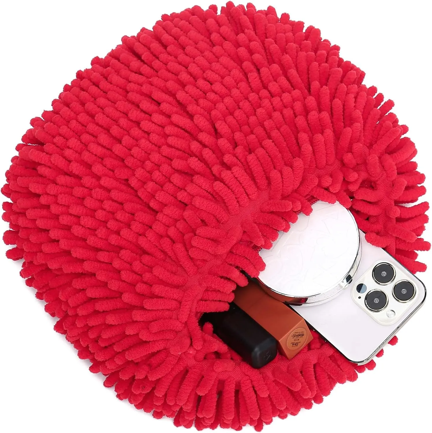 CATMICOO Y2K Fuzzy Purse, Fluffy Tote Bag, Cute Plush Purse for Women