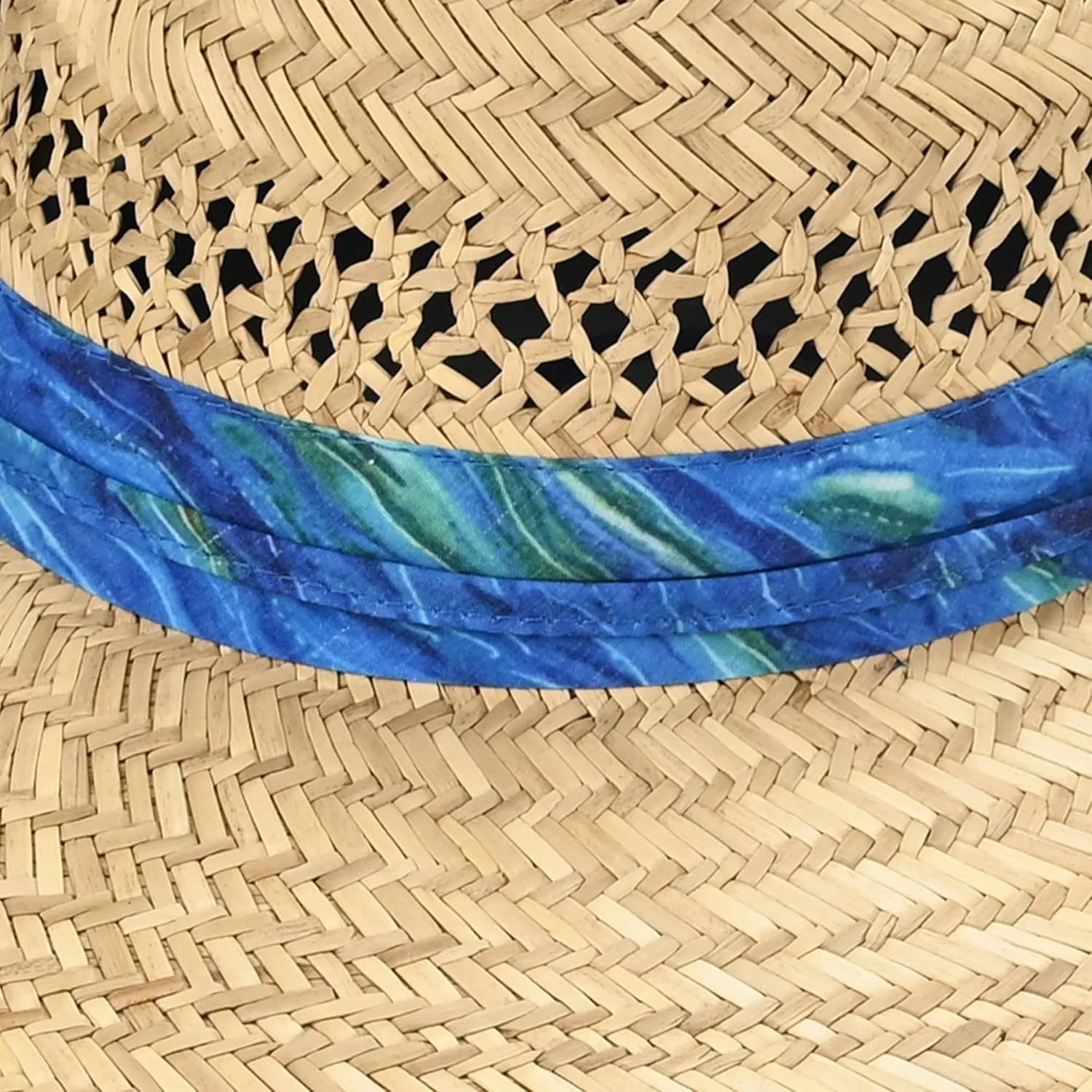 C.C Paradise Ocean Print Bamboo Lifeguard Hat with Adjustable Strap - for Unisex