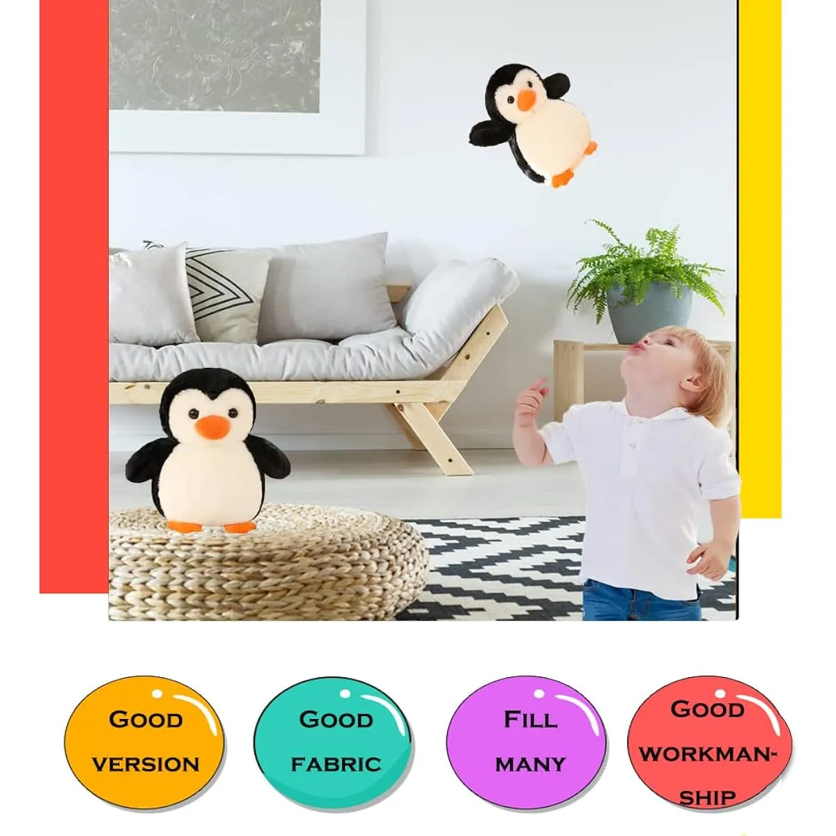 CHELEI2019 8.7inch Penguin Plush Toy Soft Penguin Stuffed Animal for Kids Girls