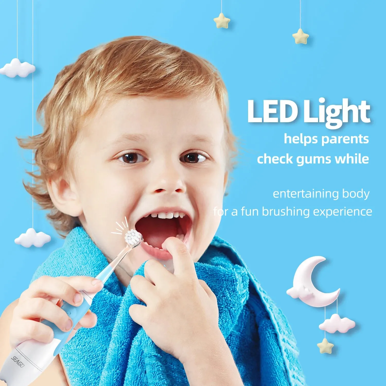 Children's Electric Toothbrush: Smart Timer, Waterproof