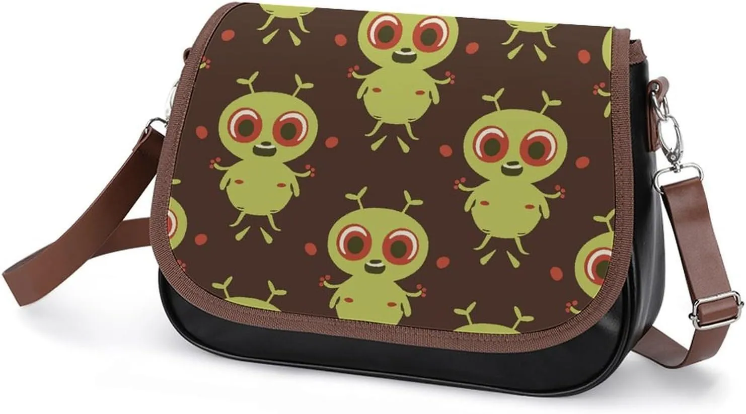 Chinese Style Landscape Crossbody Bags for Women Travel Shoulder Bag Small Leather Cross Body Handbags