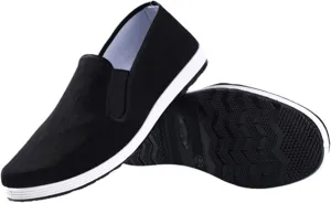Chinese Tai Chi Shoes, Men's Slip-On Chinese Traditional Old Breathable Beijing Shoes, Anti-Slip Fashion Kung Fu Tai Chi Rubber Sole Martial Arts Shoe, for Both Indoor and Outdoor Use