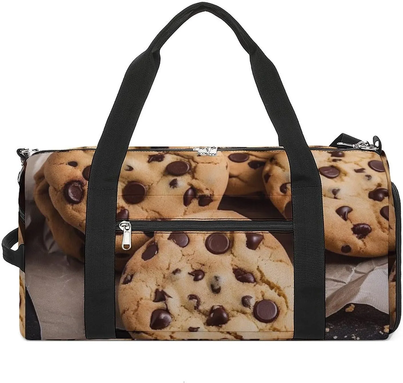 Chocolate Chip Biscuits Gym Bag Sport Gym Tote Bag Lightweight Duffle Bag Carry On Weekender Bags for Women Men