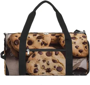 Chocolate Chip Biscuits Gym Bag Sport Gym Tote Bag Lightweight Duffle Bag Carry On Weekender Bags for Women Men