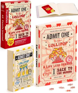 Chupa Chups X PieceRelax A5 Book Cover Puzzles for Adults - Timeless Memories - Fun Pass Unique Gift & Home Décor with Plastic Jigsaw Puzzle Artwork for Notebook [YA1067]