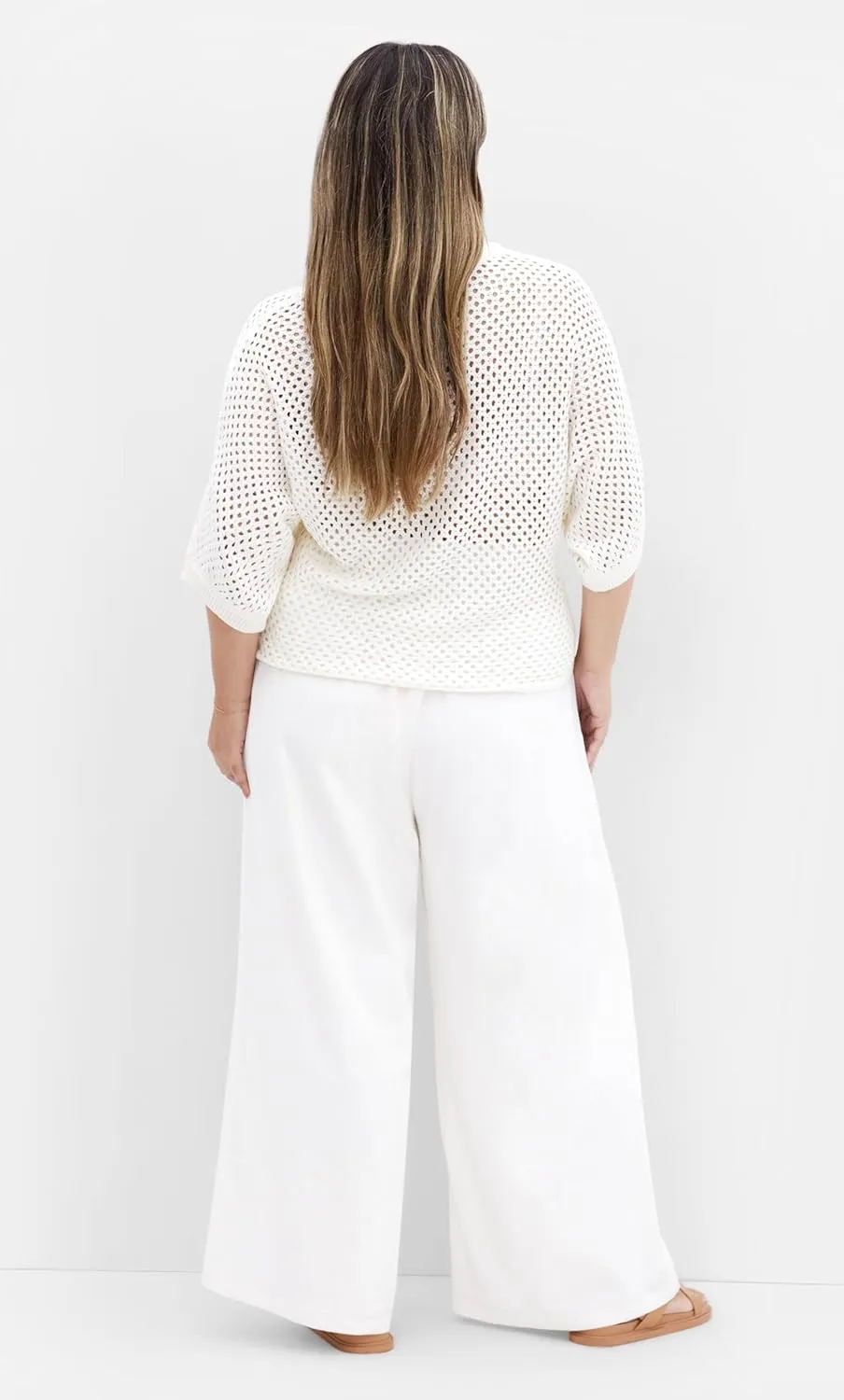 City Chic Women's Plus Size Top - Crochet Knit