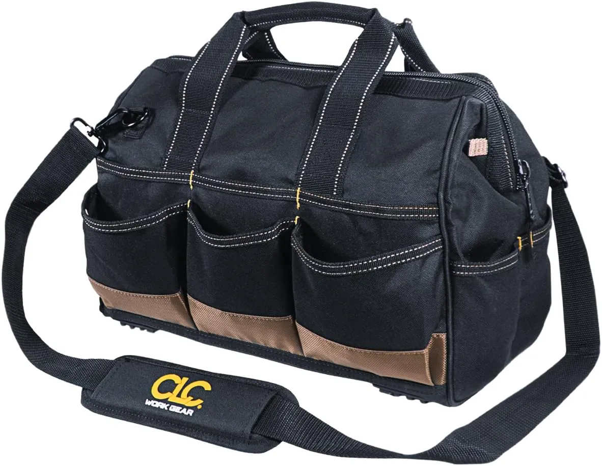 CLC Custom Leathercraft 1534 16 in. Tote Bag with Top Plastic Tray, 23 Pocket