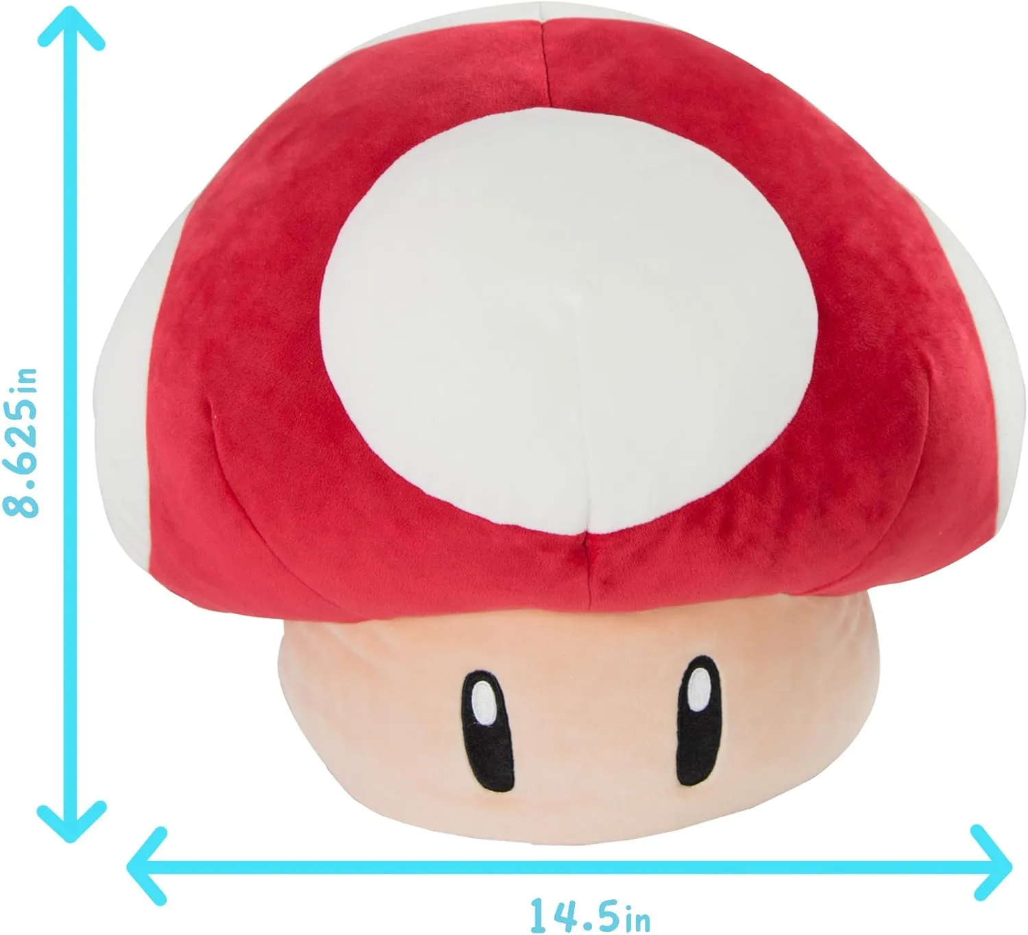 Club Mocchi- Mocchi- Nintendo Super Mario Plush - Mushroom Plushie - Collectible Squishy Plushies - 15 Inch