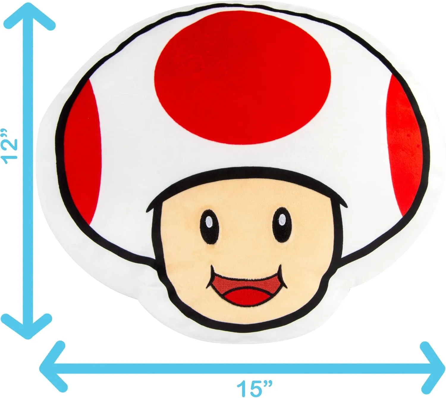 Club Mocchi- Mocchi- Nintendo Super Mario Plush - Toad Plushie - Collectible Squishy Plushies - 15 Inch