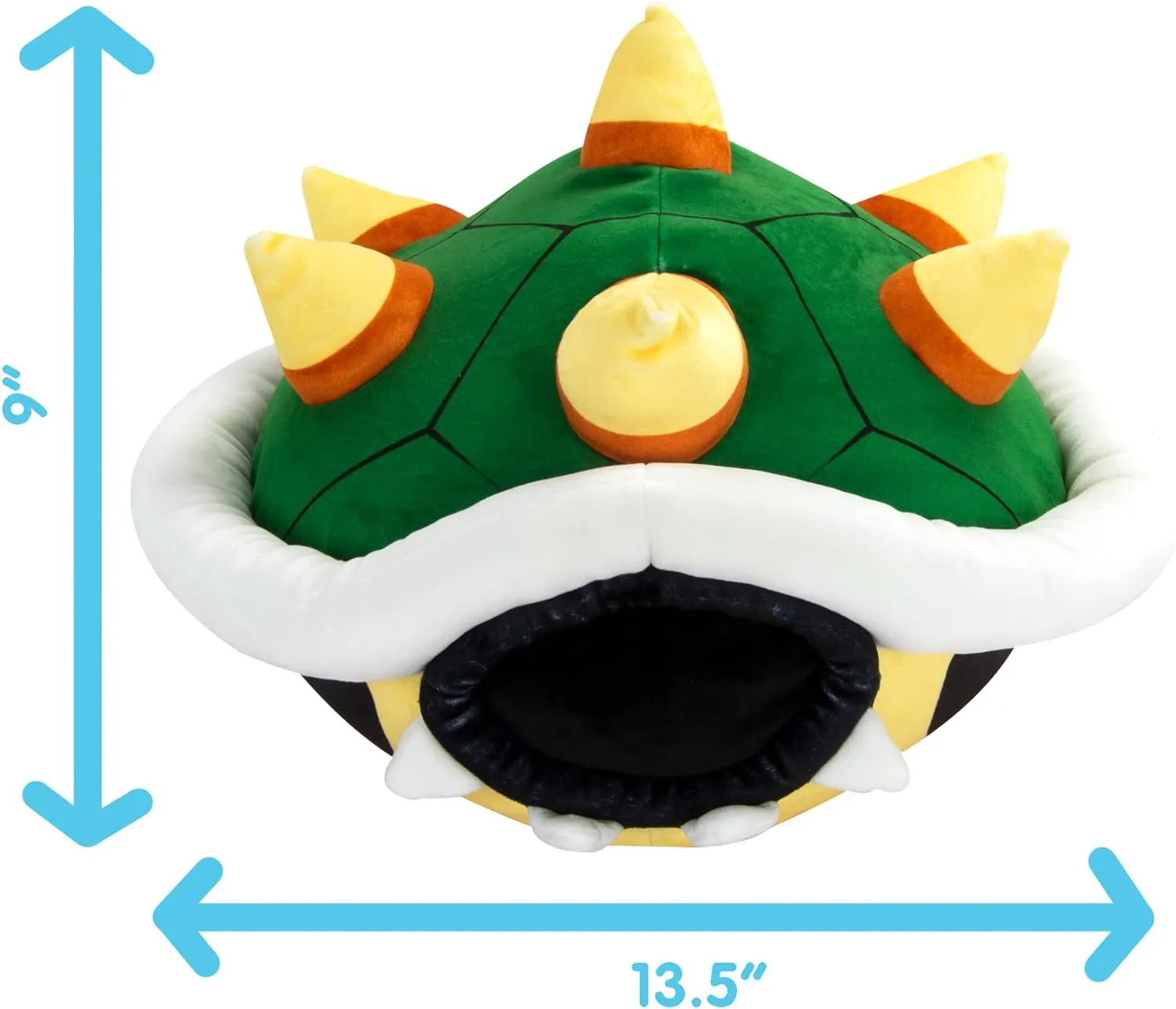 Club Mocchi Mocchi- Super Mario Plush - Bowser Shell Plushie - Squishy Mario Toys and Cute Stuffed Animals - Gaming Room Decor - Video Game Collectibles - 15 Inch