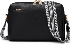 Cnoles Crossbody Bag Small Women Shoulder Cell Phone Handbags Fashion Vegan Leather Purses For Women with Guitar Strap