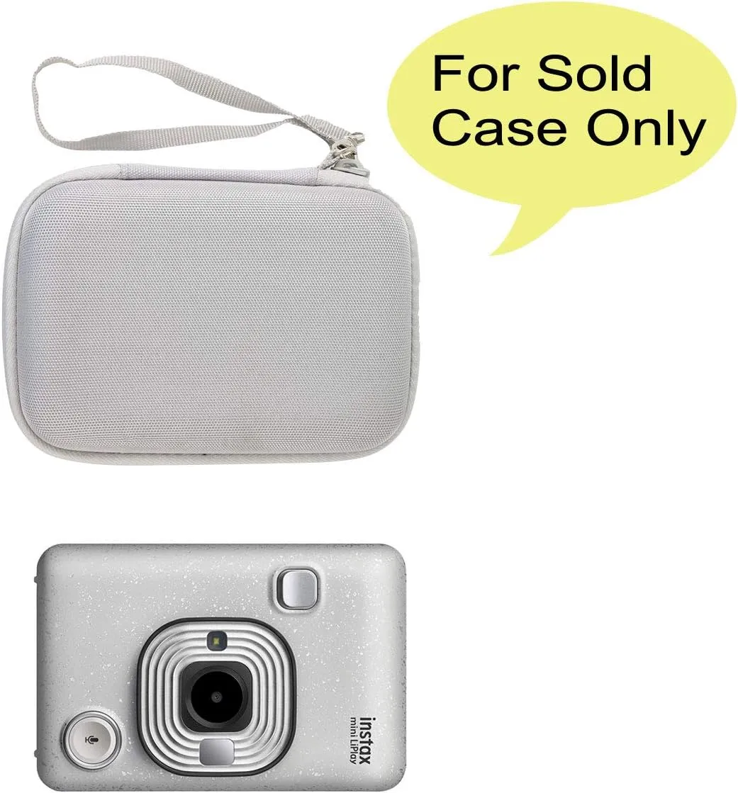 co2CREA Hard Travel Case Replacement for Fujifilm Instax Mini Liplay Hybrid Instant Camera (White Case)