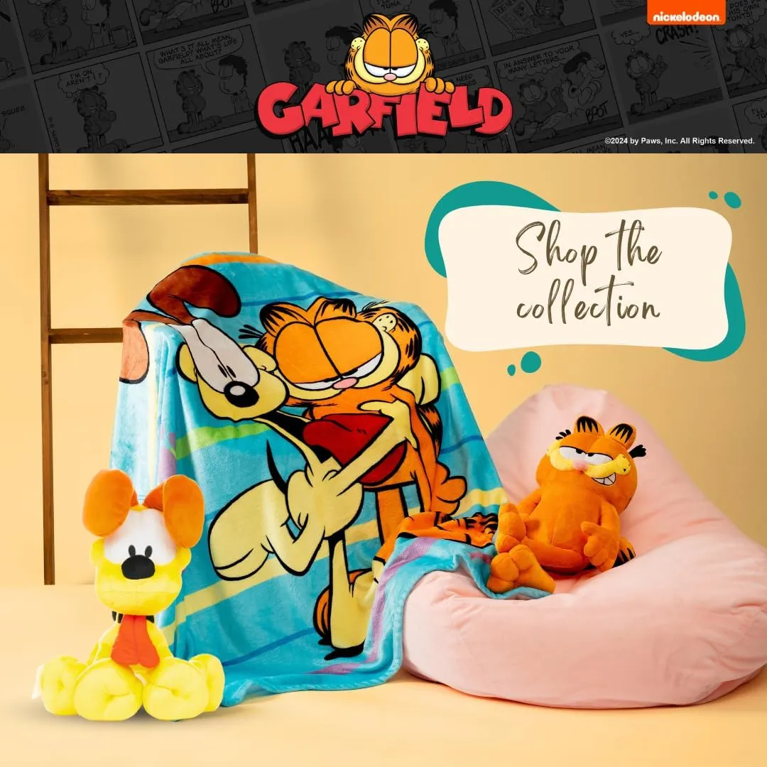 Collectibles Garfield Odie Bedding Super Soft Cozy Decorative Cuddle Pillow, (Officially Licensed Product) By Franco