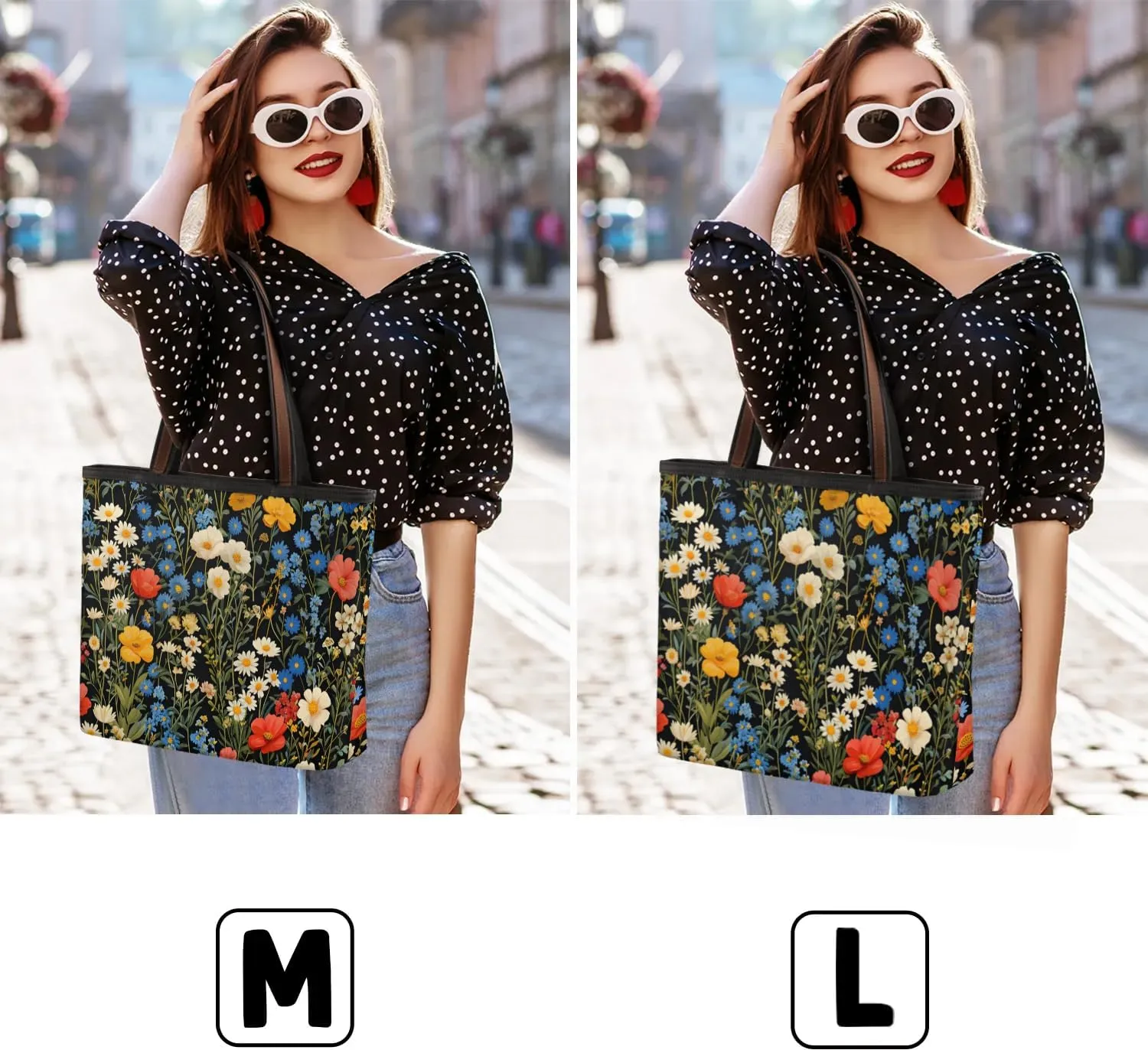 Colorful Flower Bushes Tote Bag for Women Womens Handbags Tote Bags for Travel Beach Gym