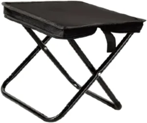 Compact Folding Chair for Camping and Outdoor Activities, Black 28.5x26.5x27cm