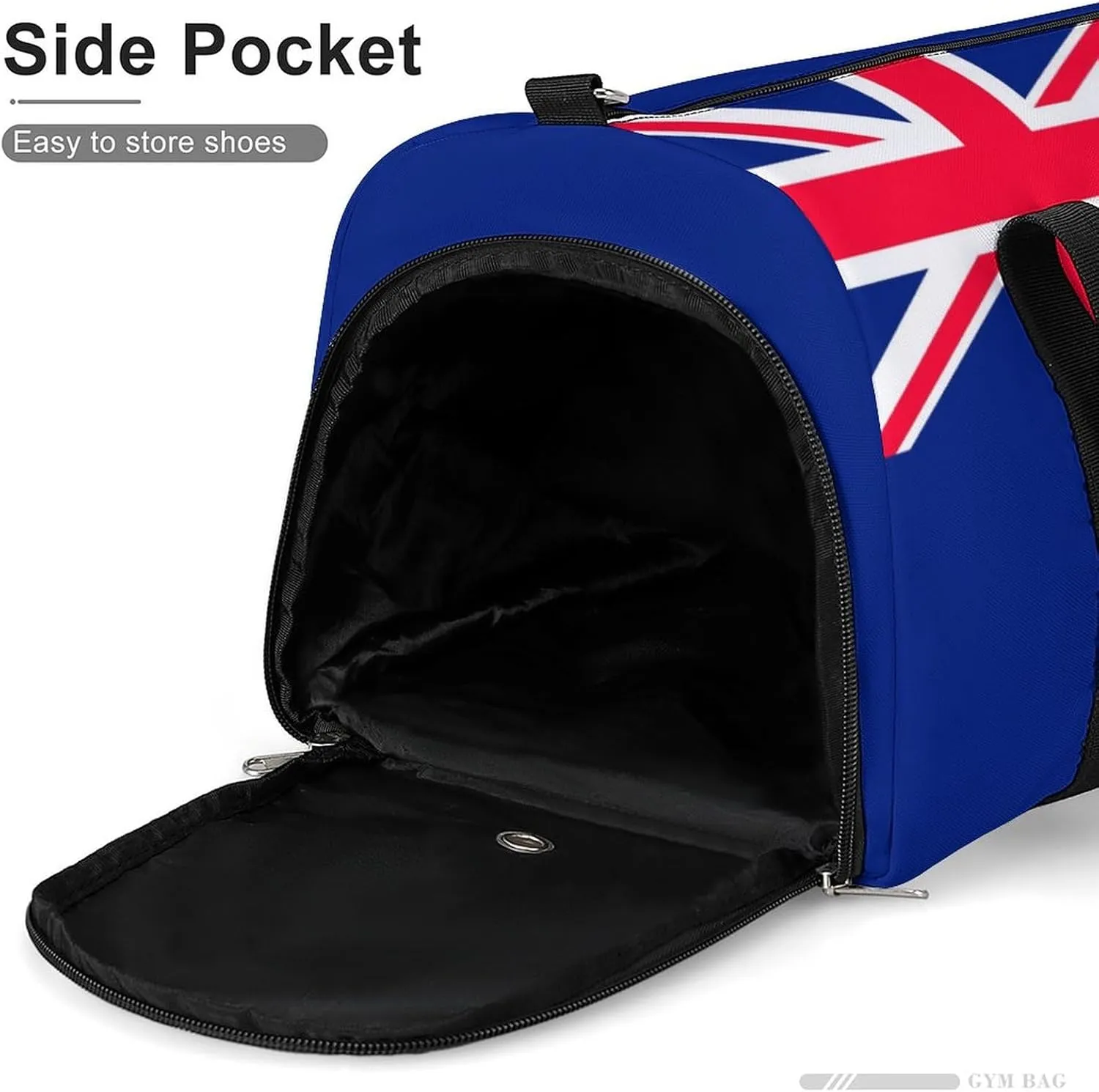 Cook Lslands Flag Gym Bag with Shoe Compartment and Wet Pocket Travel Duffel for Sports