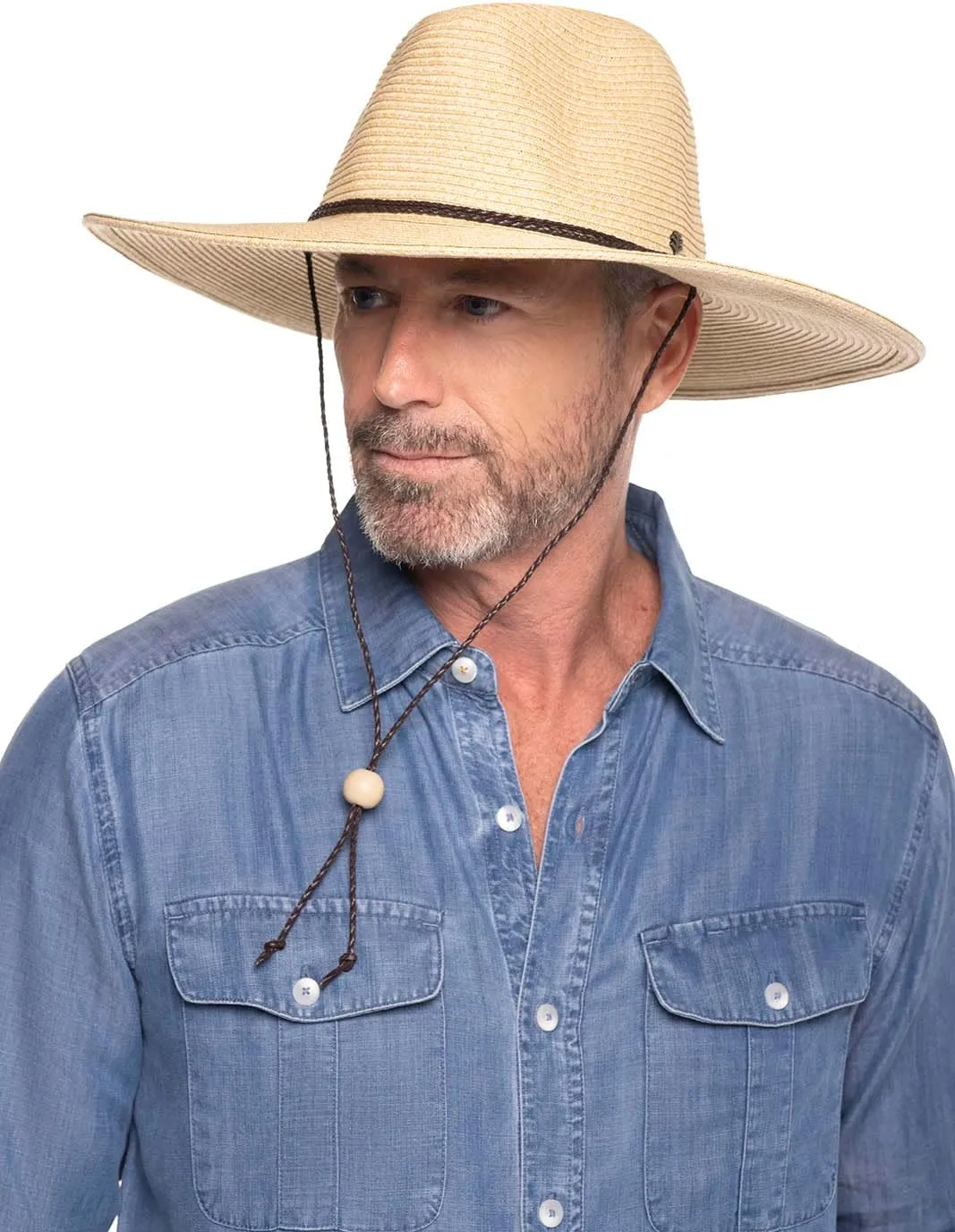 Coolibar UPF 50  Men's Beach Comber Sun Hat - Sun Protective