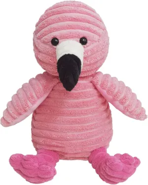 Corduroy Flamingo Plush Stuffed Animal, Cute Furry Pink Flamingo Toy, Soft Cuddly Plushie Hugger Toy for Boys Girls, Gifts for Kids or Girlfriend, 9 Inches