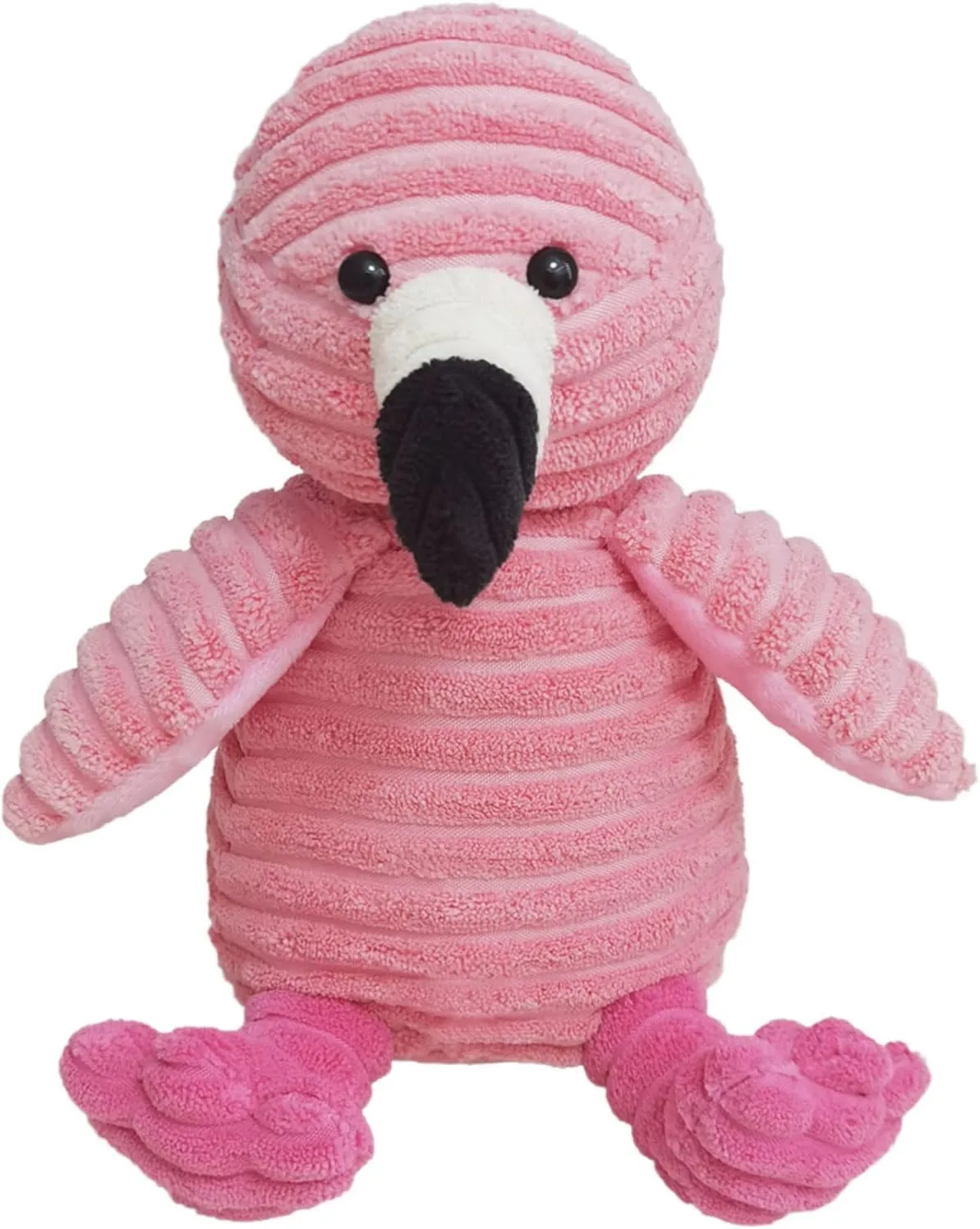 Corduroy Flamingo Plush Stuffed Animal, Cute Furry Pink Flamingo Toy, Soft Cuddly Plushie Hugger Toy for Boys Girls, Gifts for Kids or Girlfriend, 9 Inches
