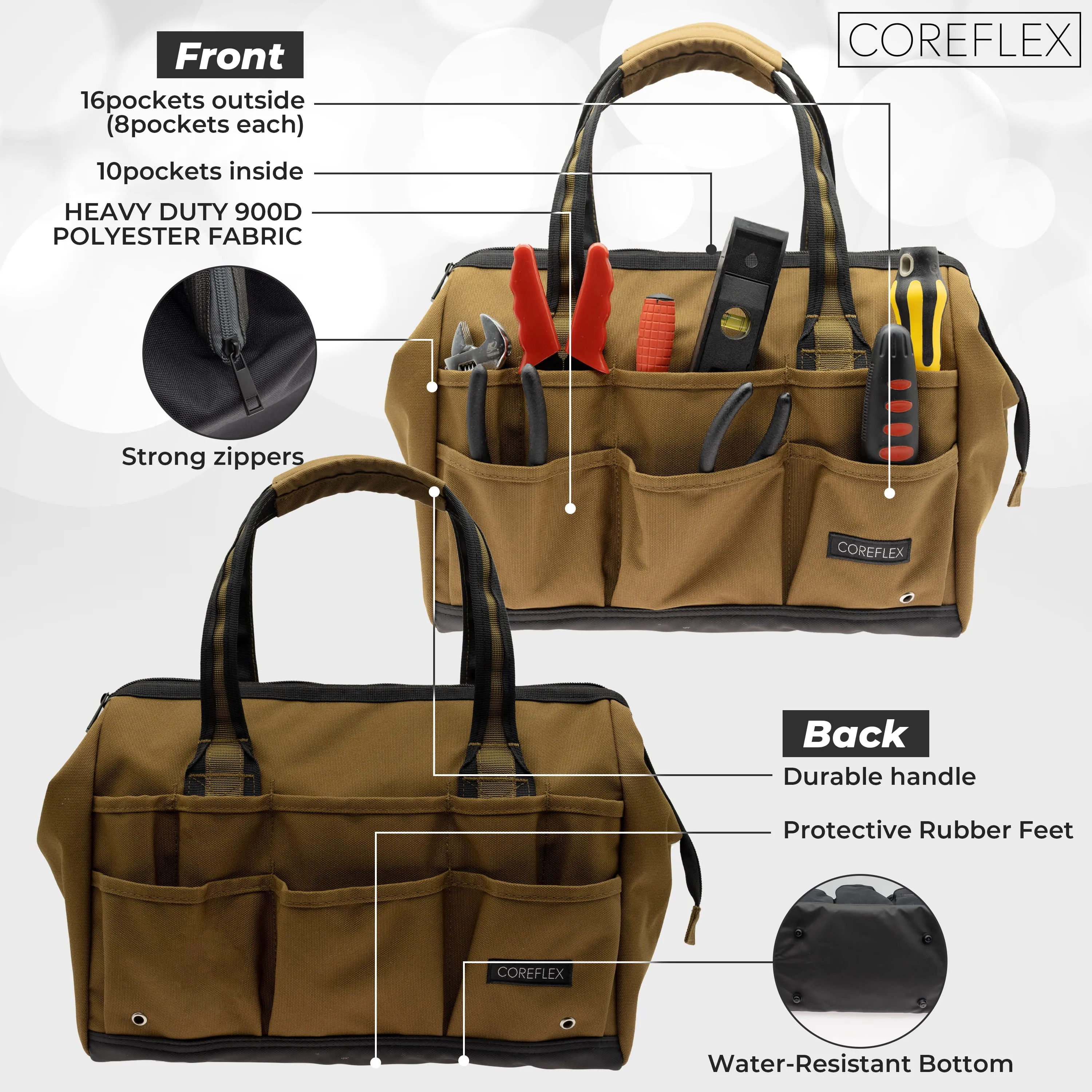 Coreflex 14inch Wide-Mouth Tool Bag