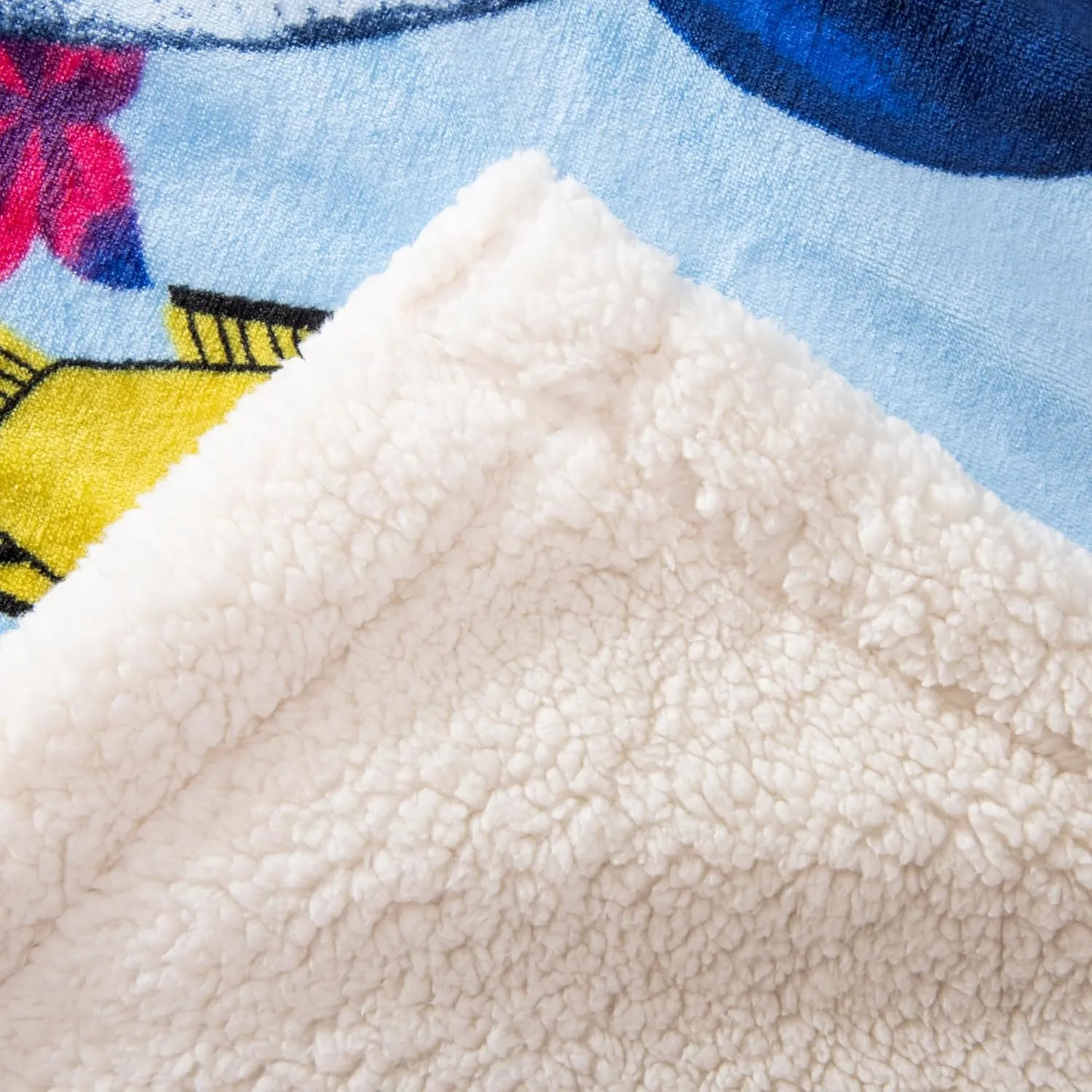 COSUSKET Throw Blanket for Kids Sherpa 50×60 inches, Underwater World Blankets, Super Soft Fuzzy Plush Flannel Blanket Girls Gifts