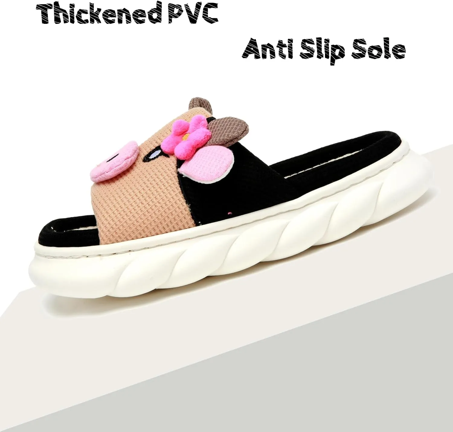 Cow Slippers For Women and Men Fluffy Cute Cozy House Slippers Indoor and Outdoor