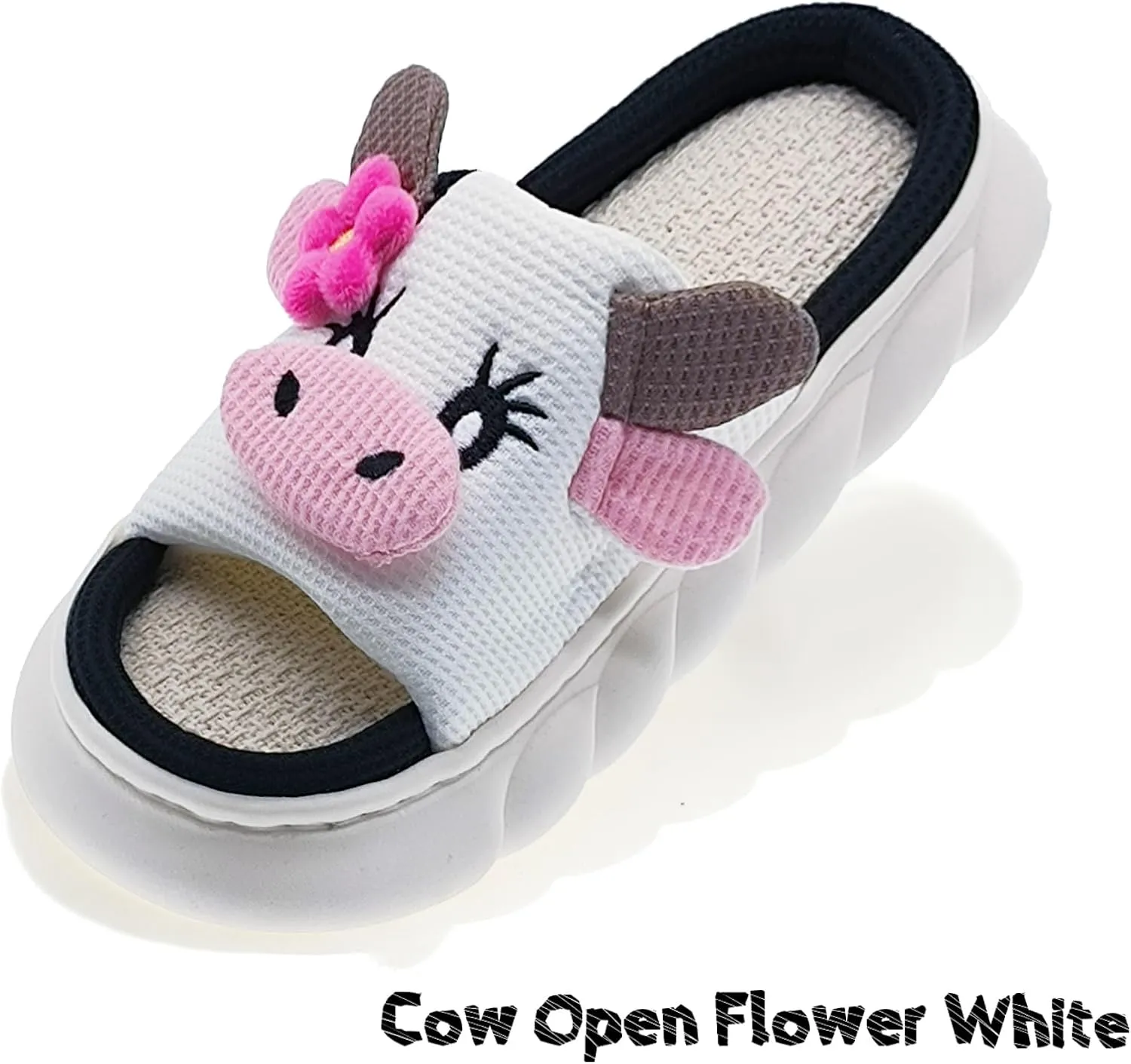Cow Slippers For Women and Men Fluffy Cute Cozy House Slippers Indoor and Outdoor
