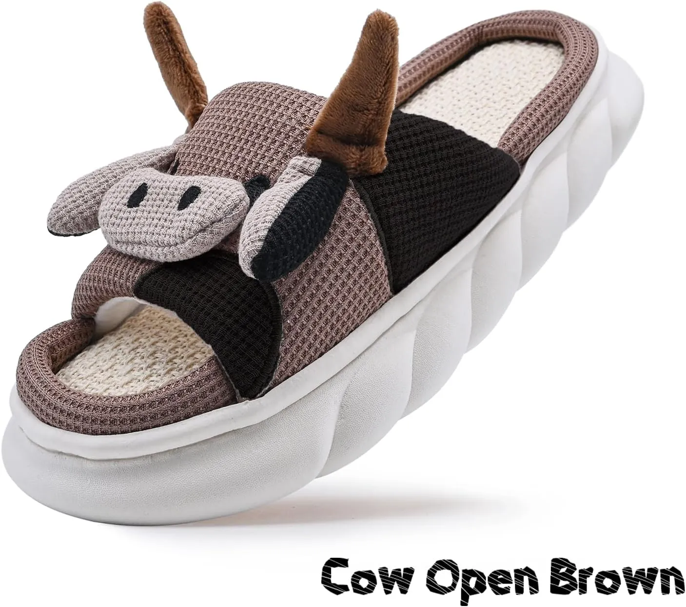 Cow Slippers For Women and Men Fluffy Cute Cozy House Slippers Indoor and Outdoor