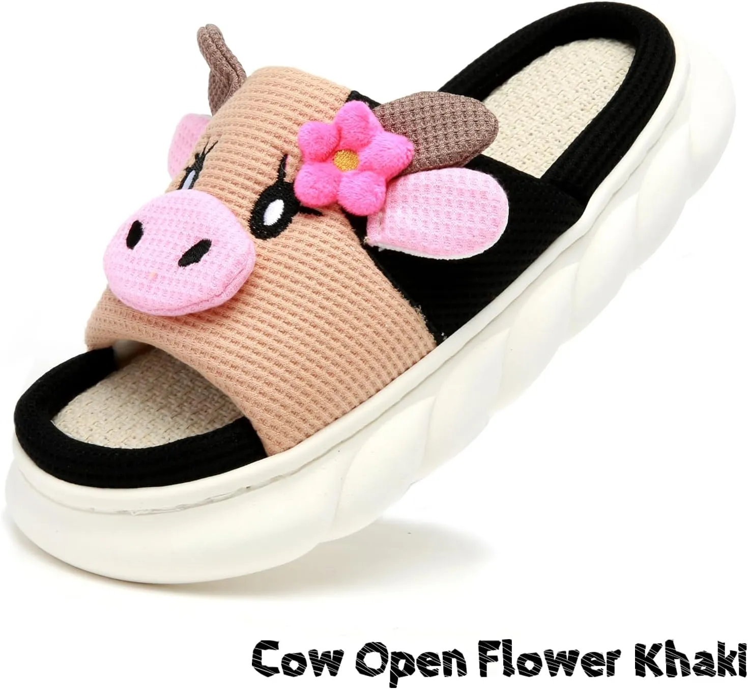 Cow Slippers For Women and Men Fluffy Cute Cozy House Slippers Indoor and Outdoor