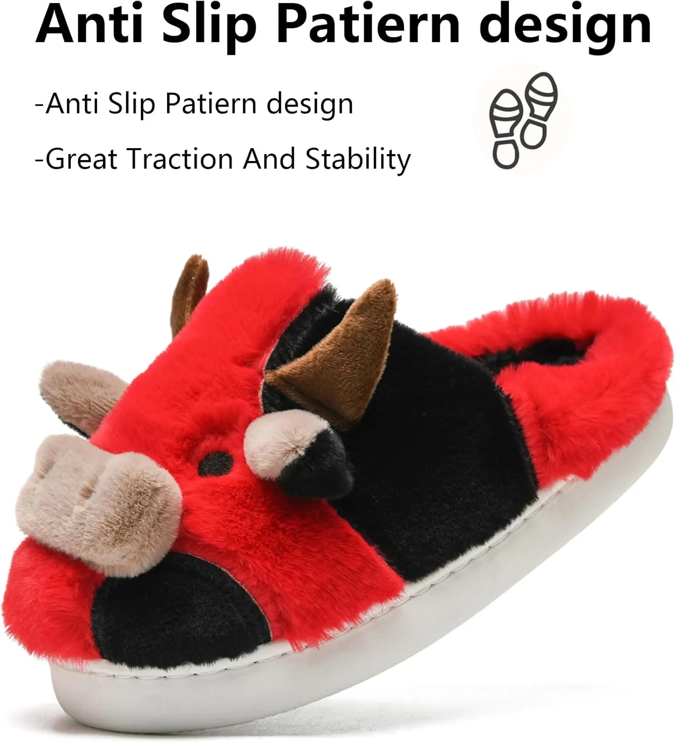 Cow Slippers Toddler Slippers Kids Slippers Boys Girls Soft Non-Slip slippers Memory Foam Toddler House Shoes Kawaii Bedroom Pillow Cloud Slippers for kids