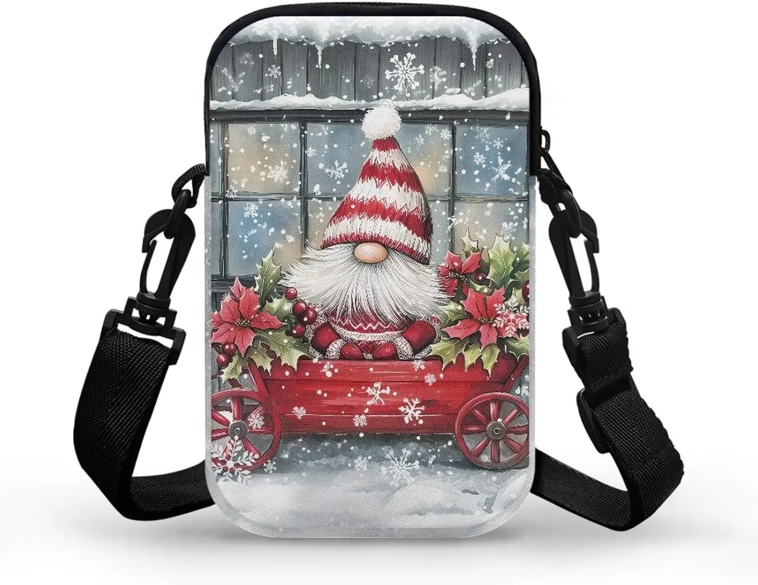 Crossbody Bag for Women Mini Messenger Bag Cell Phone Purse Sling Shoulder Bag with Double Pockets