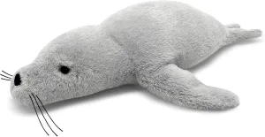 CSVBTRF Weighted Stuffed Animals, 2 lb, 23" Seal Plush Gift for Kids - Grey Hug Seal Plush Animals