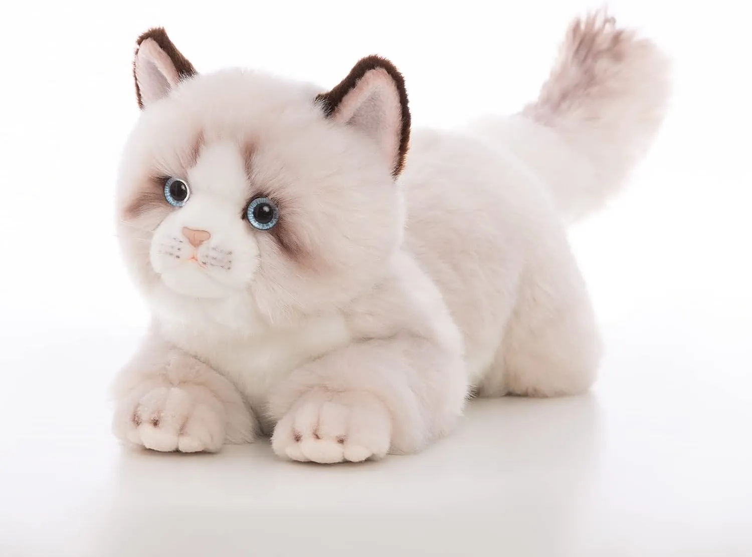 CU-MATE 20 Inch- Gray Ragdoll Cat Plush Stuffed Animal Toys -Realistic Ann Baker Cat Handmade Plush Toy Present Gift