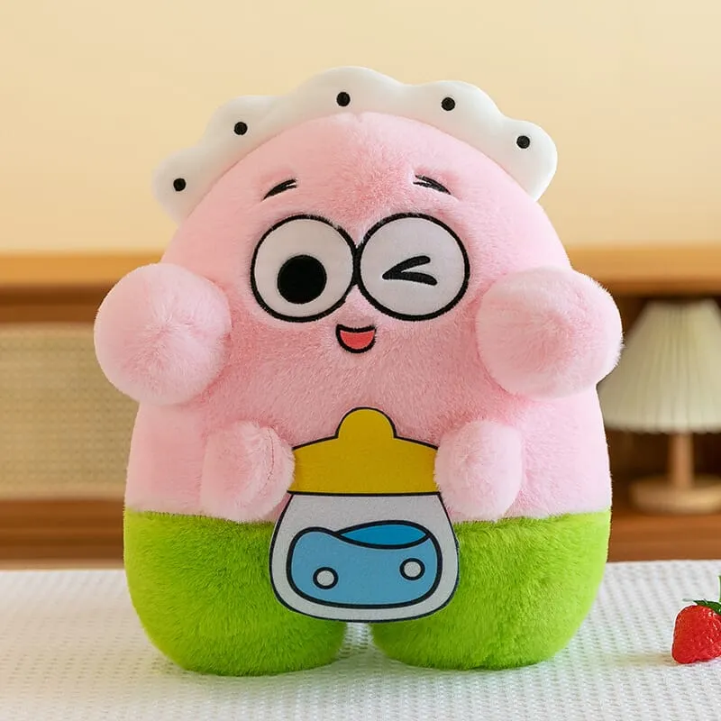 Cute Baby Bottle SpongeBob Patrick Plush Toy Doll(18006)