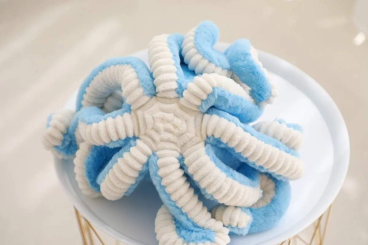 Cute Cartoon Octopus Plush Doll Toys Gift Sea Stuffed Toys for Kids and Lovers Home Decor (Blue, 15.7-Inch)