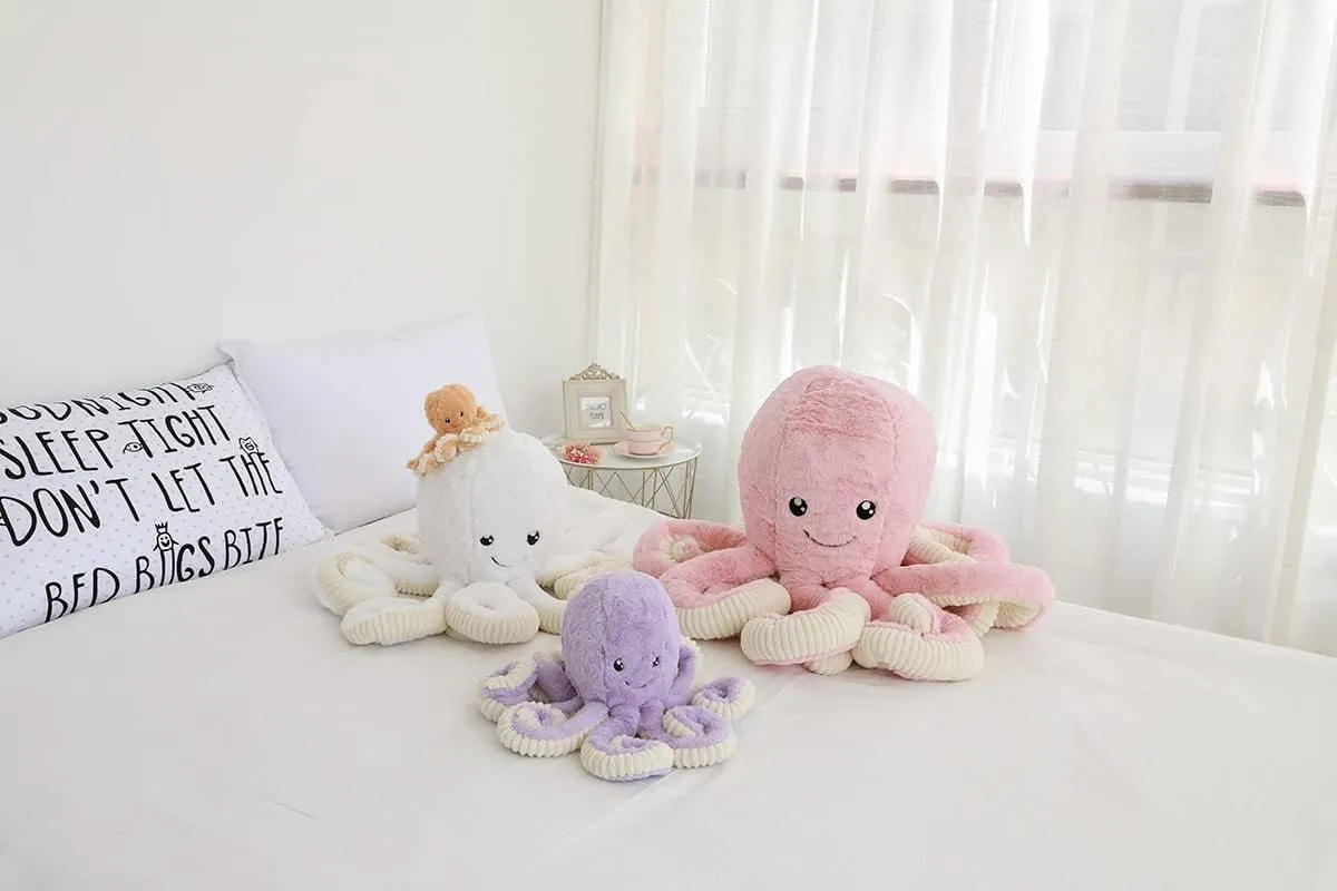 Cute Cartoon Octopus Plush Doll Toys Gift Sea Stuffed Toys for Kids and Lovers Home Decor (Blue, 15.7-Inch)