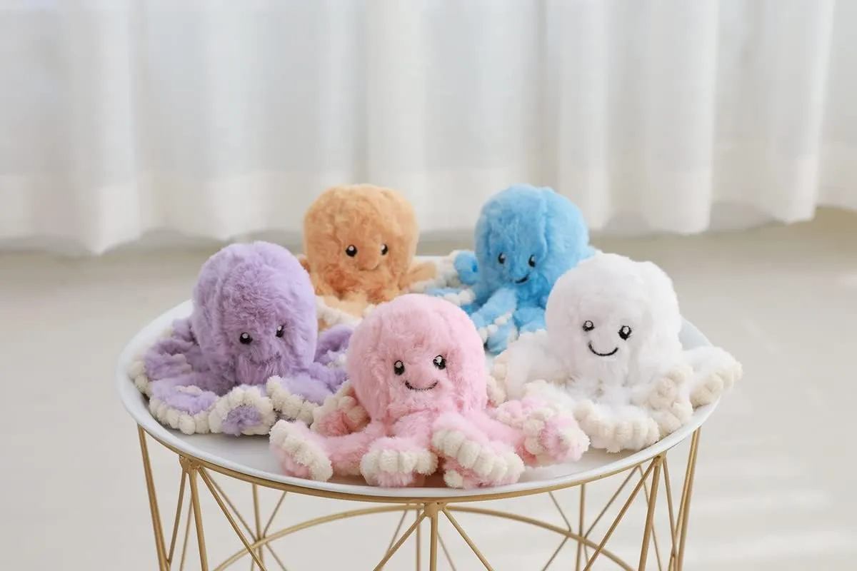 Cute Cartoon Octopus Plush Doll Toys Gift Sea Stuffed Toys for Kids and Lovers Home Decor (Blue, 15.7-Inch)